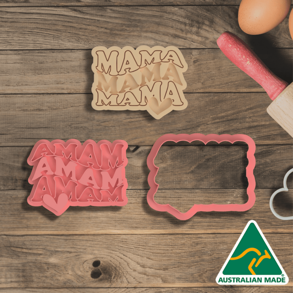 Mama Cookie Cutter and Embosser Stamp