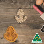 Fancy Anchor Cookie Cutter and Embosser Stamp