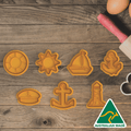 Marine Collection V2 Cookie Cutter and Embosser Stamp