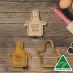 Best Dad Apron Cookie Cutter and Embosser Stamp
