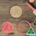 Mega Valentine Set - Love Foods V3 Cookie Cutter/Fondant Embosser Stamp