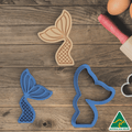 Mermaid Tail Cookie Cutter and Embosser Stamp