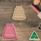 Birthday Cake Cookie Cutter and Embosser Stamp