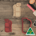 Fire Extinguisher Cookie Cutter and Embosser Stamp