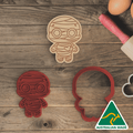 Mini Halloween Set - Mummy 2 Cookie Cutter and Embosser Stamp
