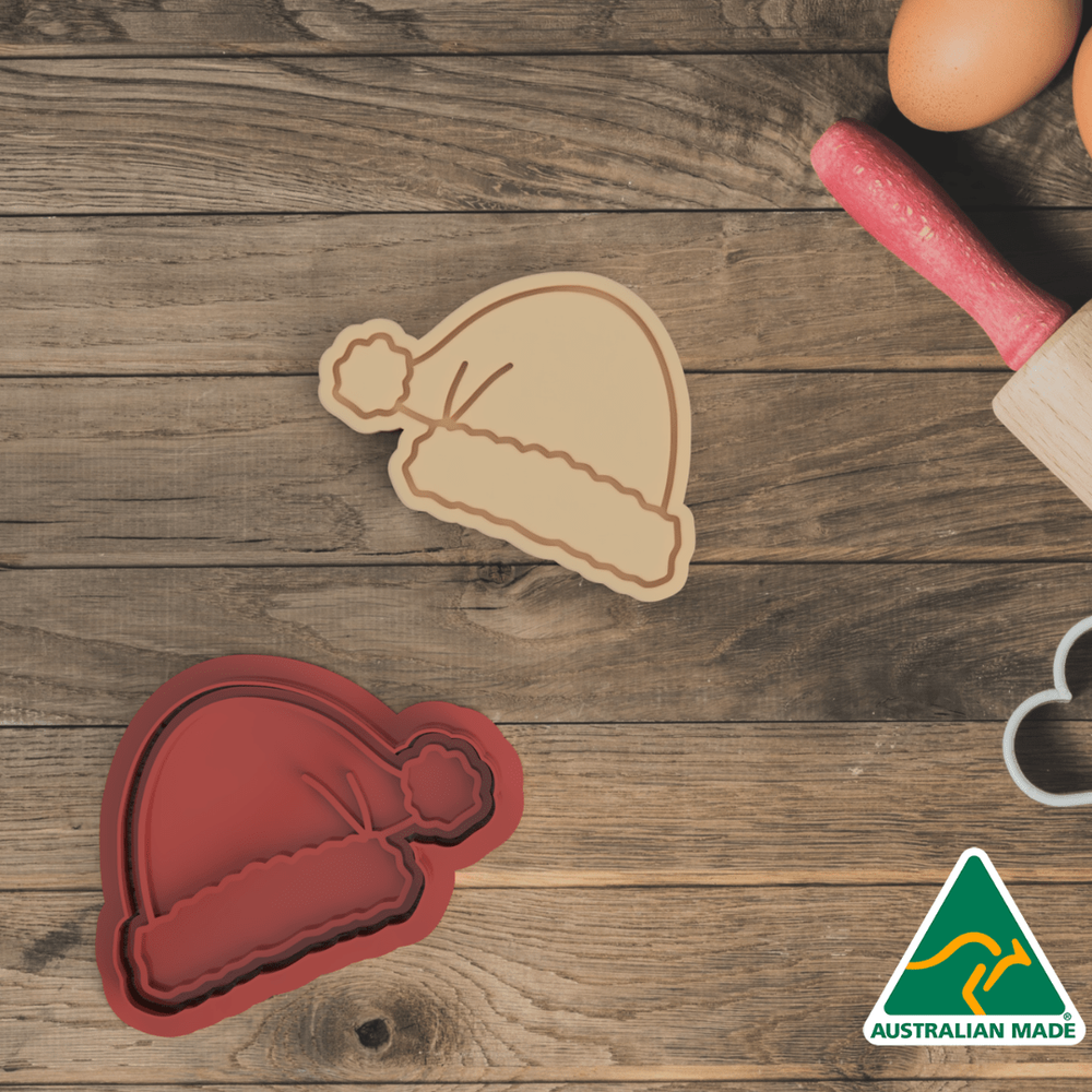 Christmas- Santa Hat Cookie Cutter And Embosser Stamp