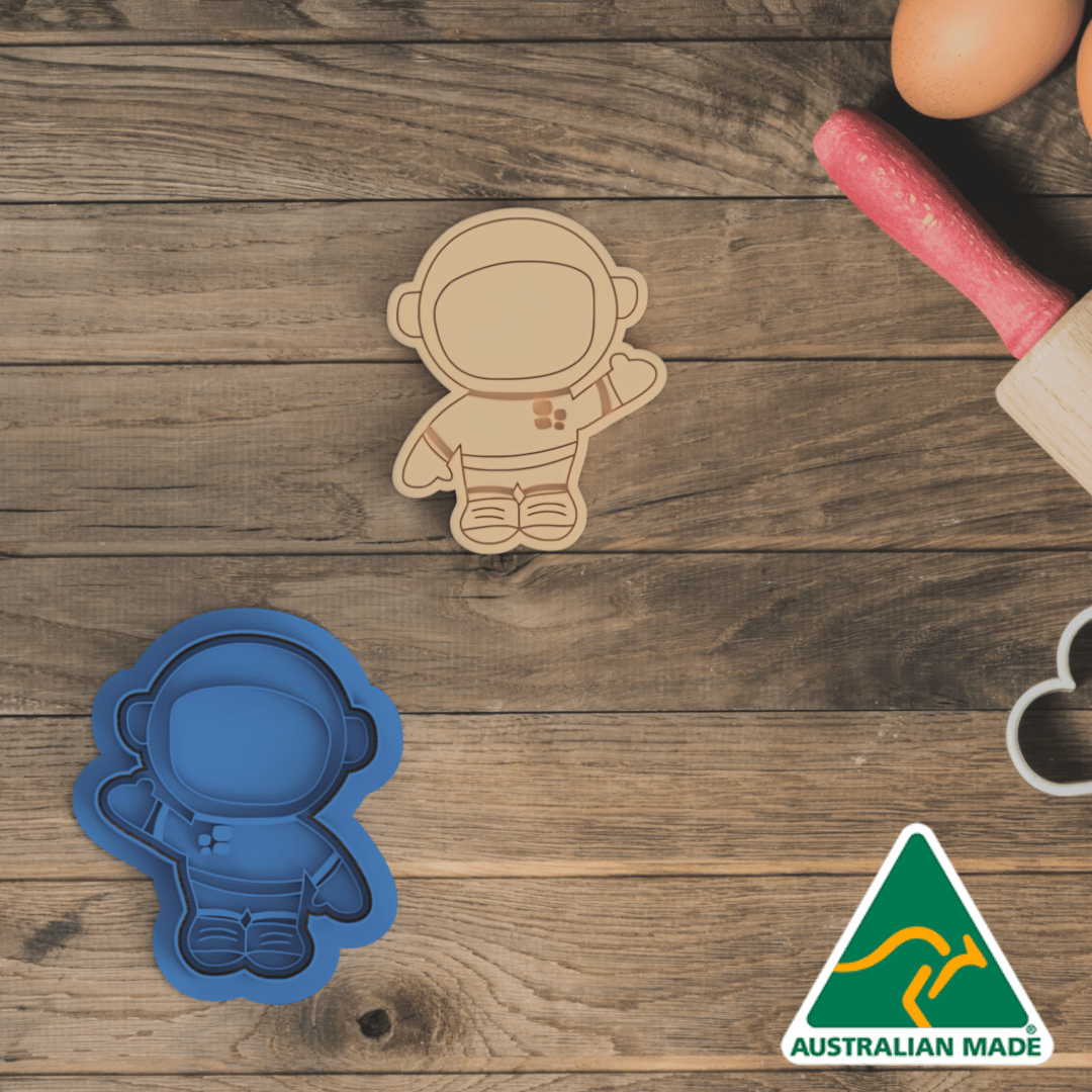Astronaut Cookie Cutter and Embosser Stamp