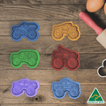 Monster Truck Set of 6 Cookie Cutter and Embosser Stamp