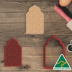 Mosque Silhouette Pattern Cookie Cutter and Embosser Stamp