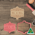 Mr. & Mrs. Cookie Cutter and Embosser Stamp