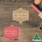 Mr. & Mrs. Cookie Cutter and Embosser Stamp