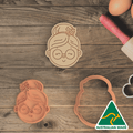 Mrs Santa Cookie Cutter and Embosser Stamp