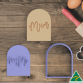Mum Arch Cookie Cutter and Embosser Stamp