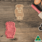 Mum Bear Cookie Cutter/Fondant Embosser Stamp