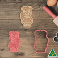 Mum Bear Cookie Cutter/Fondant Embosser Stamp