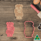 Mum Bear Cookie Cutter/Fondant Embosser Stamp