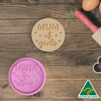 Mum of Girls Cookie Cutter and Embosser Stamp