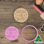 Mum of Girls Cookie Cutter and Embosser Stamp
