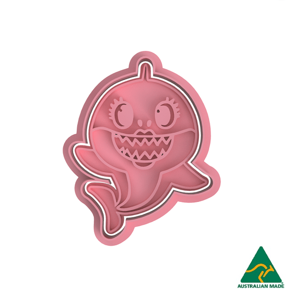 Mummy Shark Cookie Cutter and Embosser Stamp