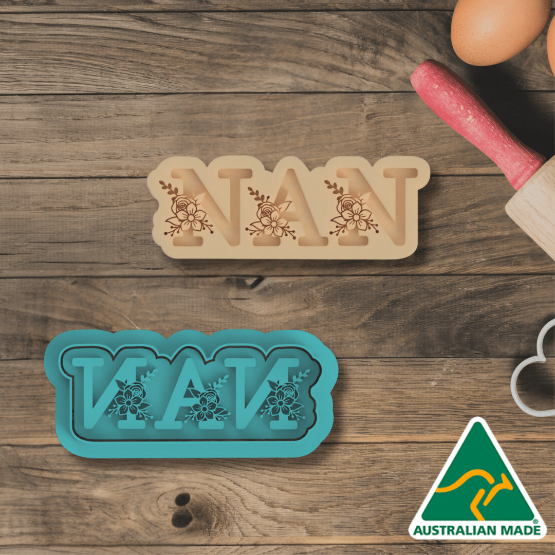 Nan 1 Cookie Cutter and Embosser Stamp