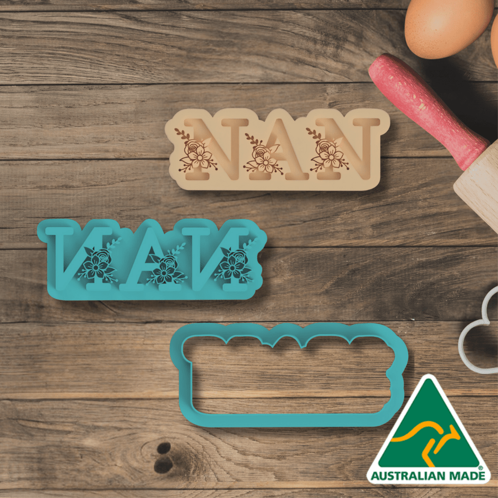 Nan 1 Cookie Cutter and Embosser Stamp
