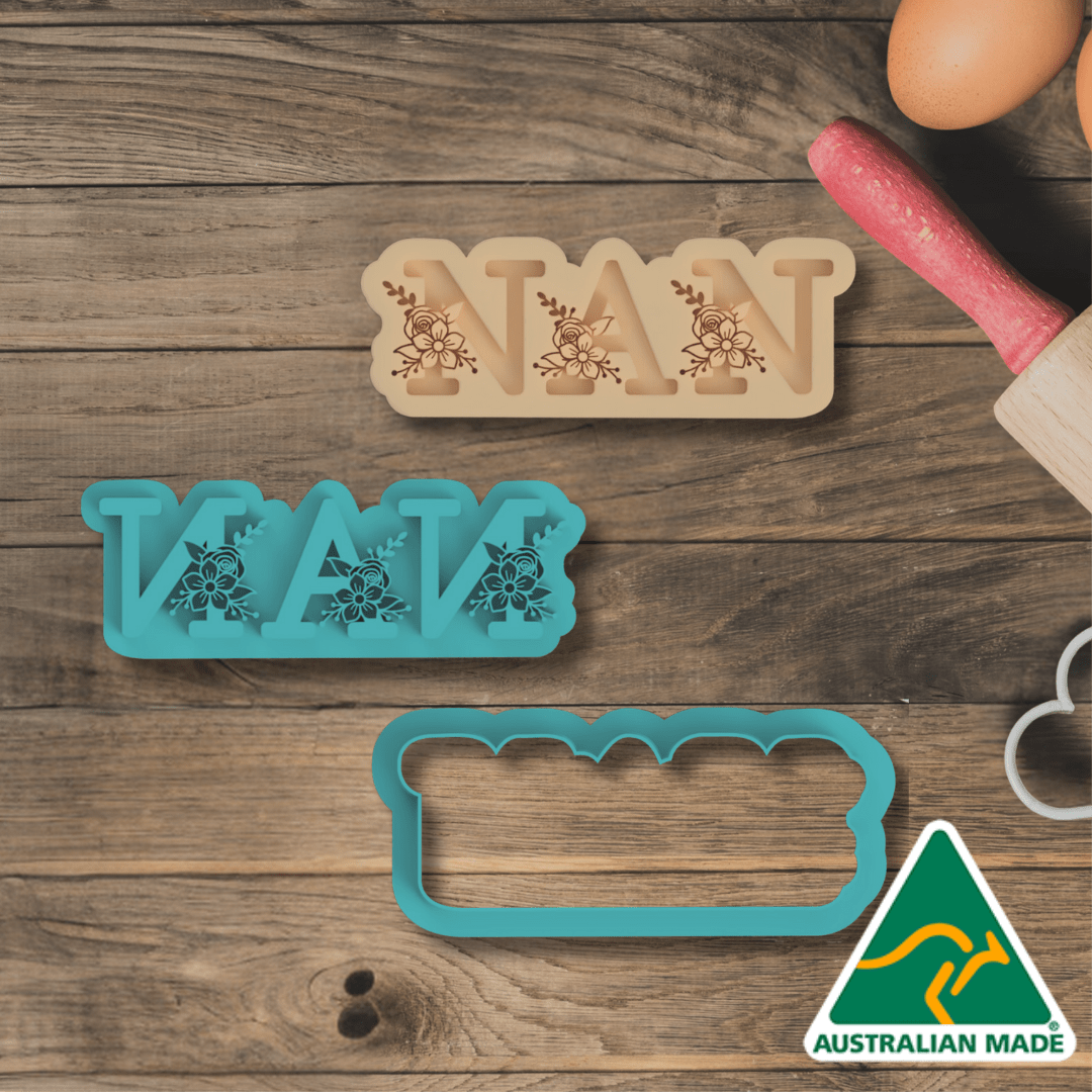Nan 1 Cookie Cutter and Embosser Stamp