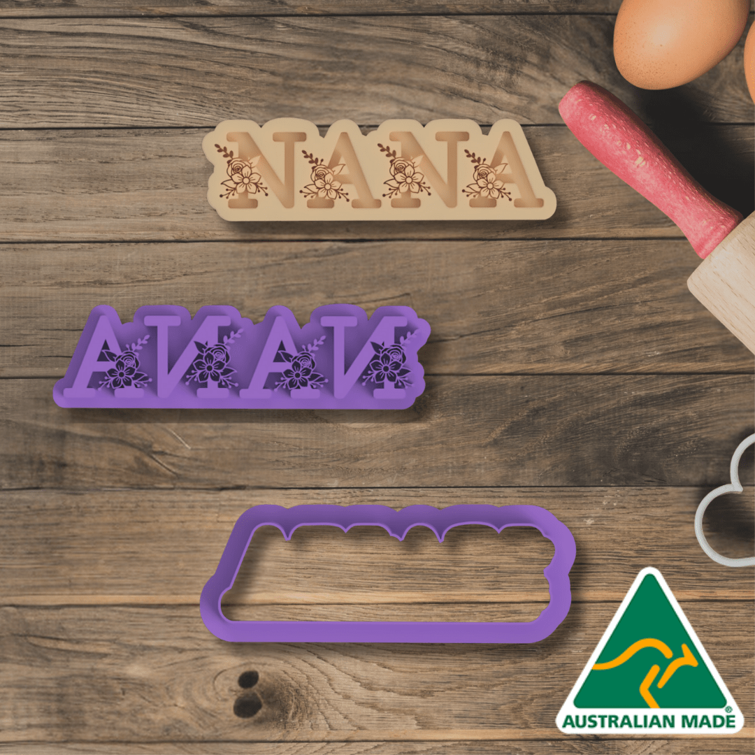 Nana 1 Cookie Cutter and Embosser Stamp
