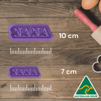 Australian Cookie Cutters Cookie Cutters Nana 1 Cookie Cutter and Embosser Stamp