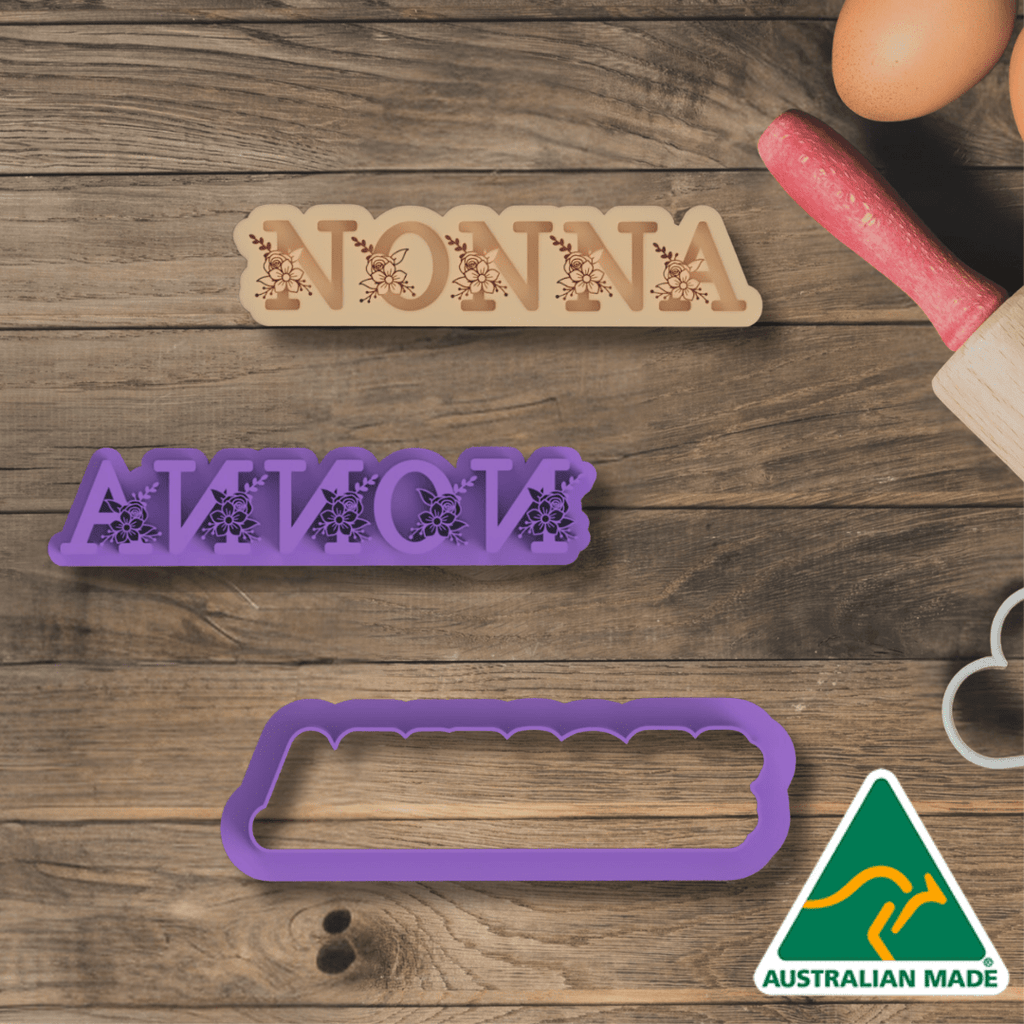 Nonna 1 Cookie Cutter and Embosser Stamp