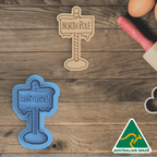 North Pole Sign Cookie Cutter and Embosser Stamp