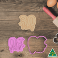 Number 30 Cookie Cutter and Fondant Embosser