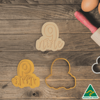 Number 9 Cookie Cutter and Fondant Embosser