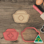 Nurse Set of 4 Cookie Cutter and Embosser Stamp