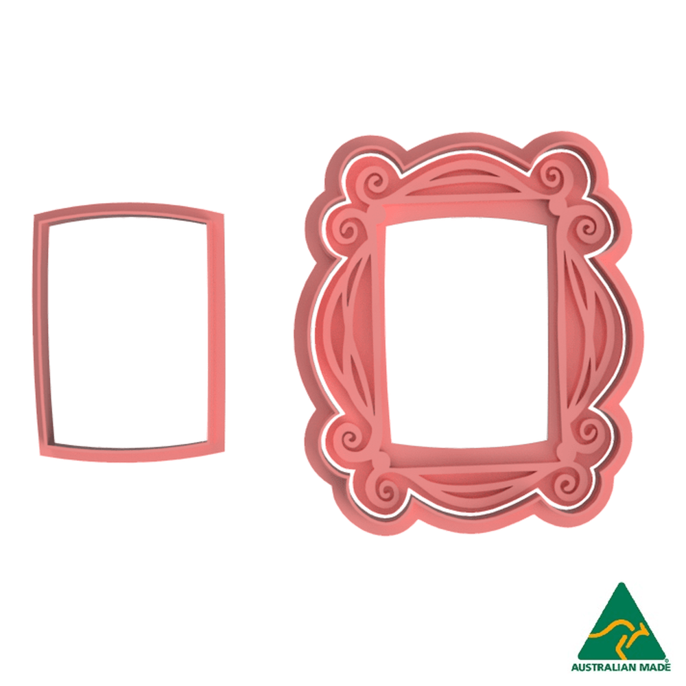 Picture Frame with Bonus Frame Cookie Cutter and Embosser Stamp