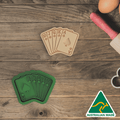 Poker Cards Cookie Cutter and Embosser Stamp