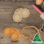 Police Handcuffs Cookie Cutter and Embosser Stamp