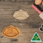 Police Hat Cookie Cutter and Embosser Stamp