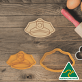 Police Hat Cookie Cutter and Embosser Stamp