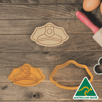 Police Hat Cookie Cutter and Embosser Stamp