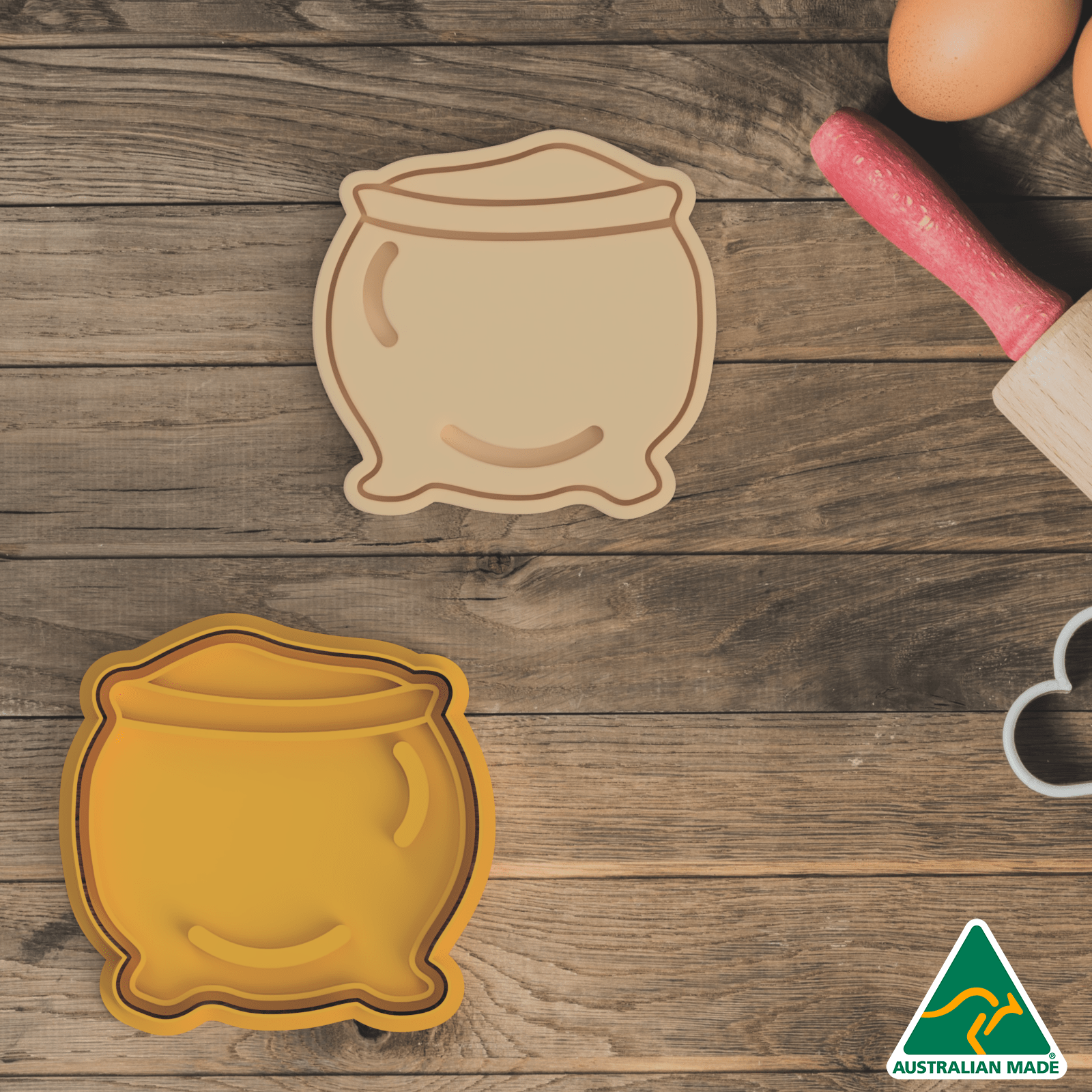 Pot of Gold Cookie Cutter and Embosser Stamp