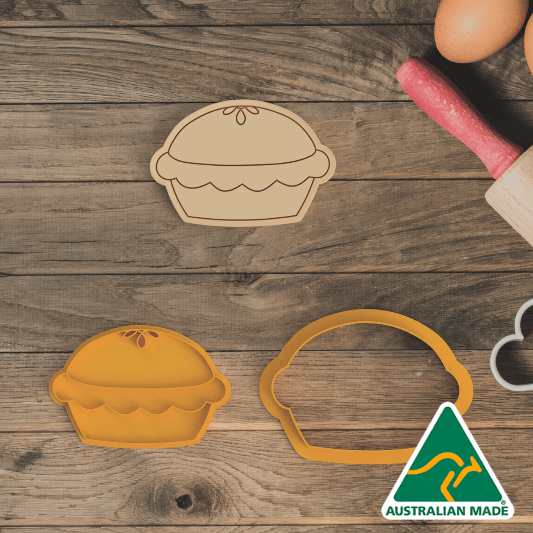 Pumpkin Pie Cookie Cutter and Embosser Stamp