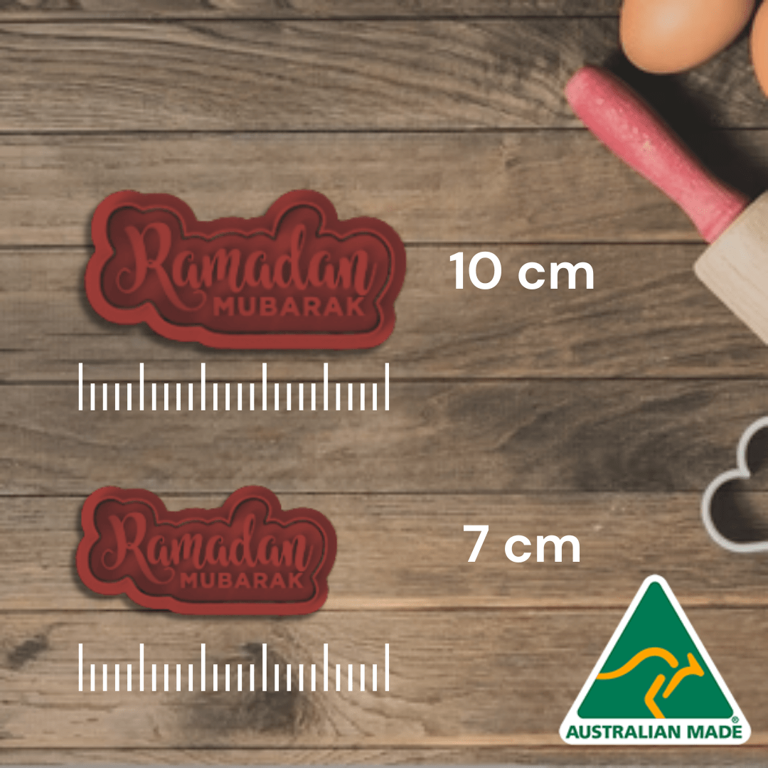 Australian Cookie Cutters Cookie Cutters Ramadan Mubarak Cookie Cutter and Embosser Stamp