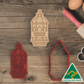 Ramadan Mubarak Light Cookie Cutter and Embosser Stamp