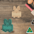 Reindeer Name Plate Cookie Cutter And Embosser Stamp
