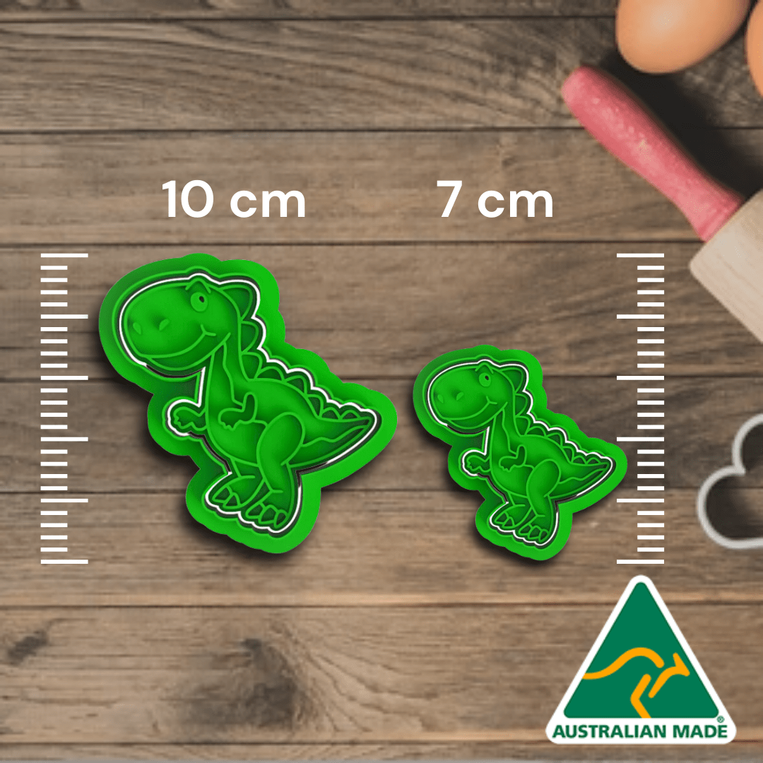 Rex the Dinosaur Cookie Cutter and Embosser Stamp