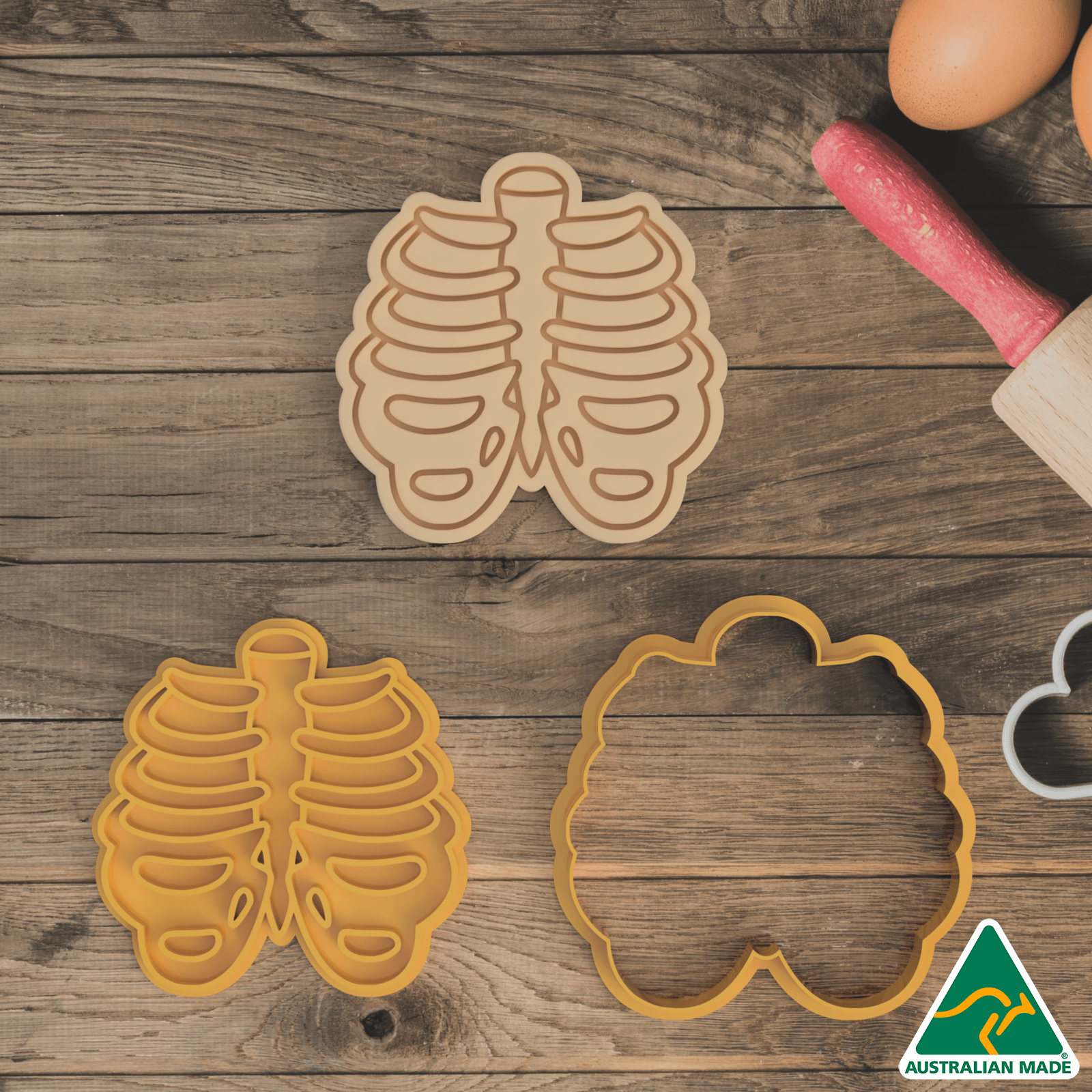 Ribcage Cookie Cutter and Embosser Stamp