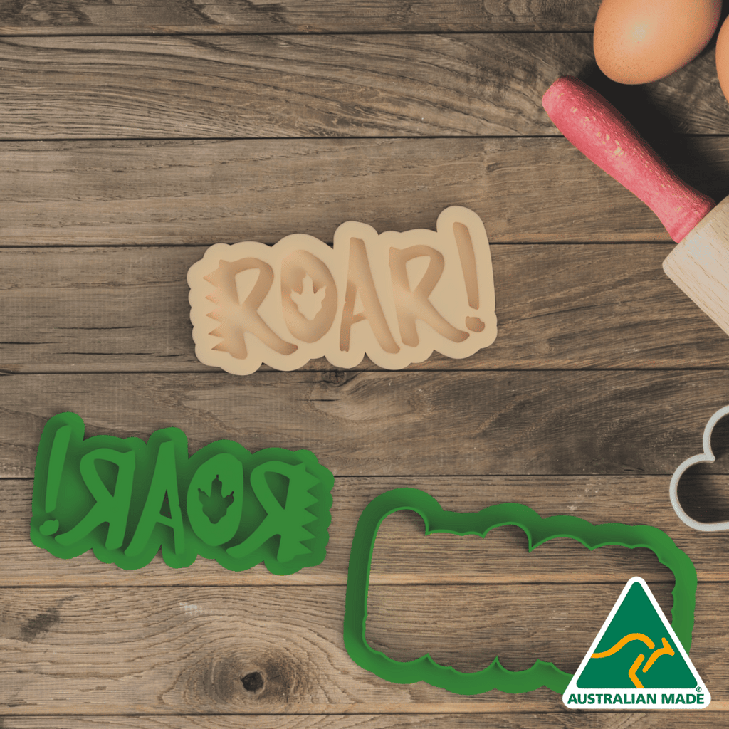 Roar Cookie Cutter and Embosser Stamp
