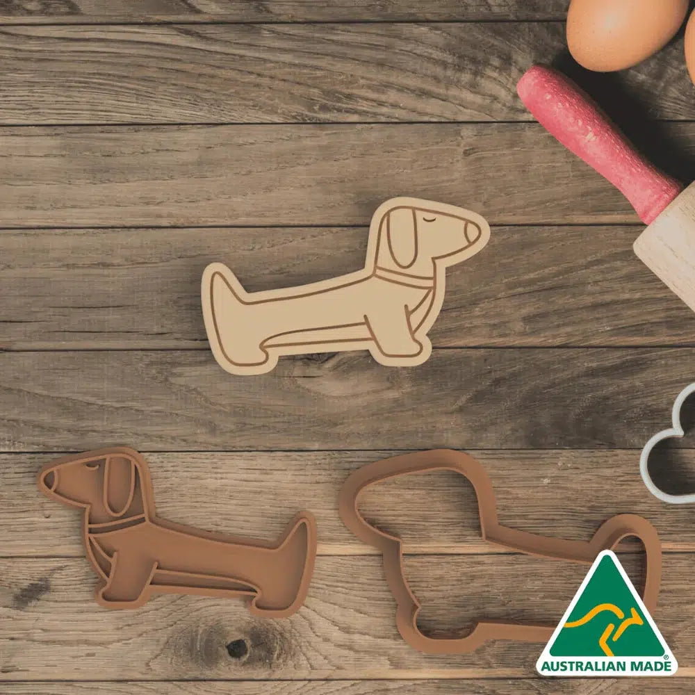 Sausage Dog Cookie Cutter and Embosser Stamp