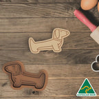 Sausage Dog Cookie Cutter and Embosser Stamp
