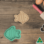 Sea Creatures- Fish Cookie Cutter And Embosser Stamp